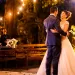A bride and groom having their first dance at their wedding.