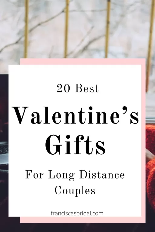 A couple on facetime together with the text best valentine's gifts for long distance couples.