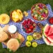 A picnic with the text summer food date ideas.